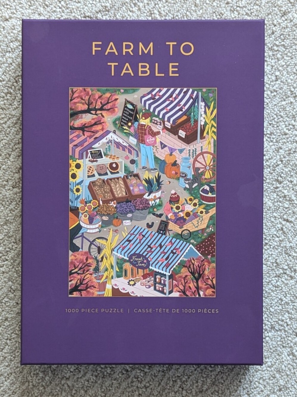 Hobbry Farm To Table Rachel Bowen 1000 Piece Jigsaw Puzzle Farmers Market